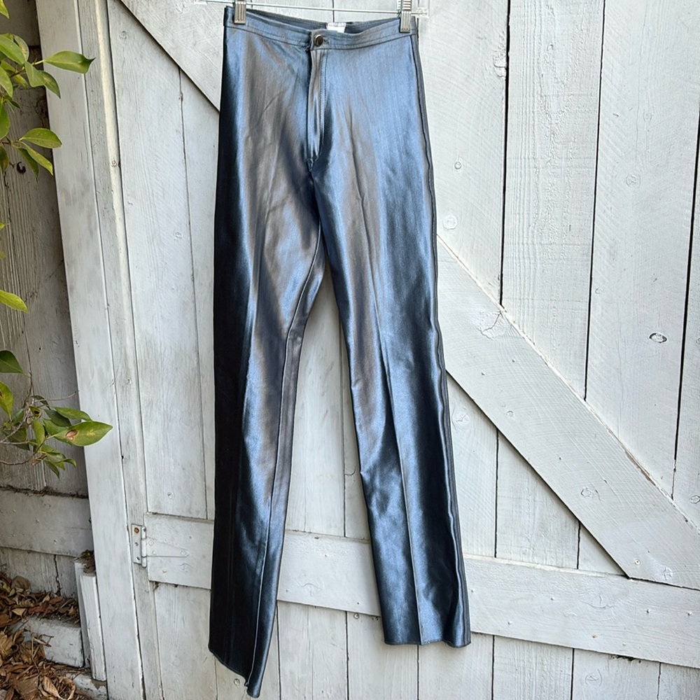 Frederick's of Hollywood Black Faux Leather Skinny Pants